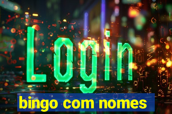 bingo com nomes